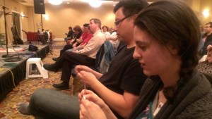 And also knitting...there was a lot of knitting.