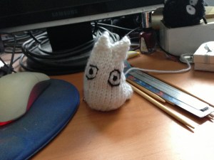 He is known as Derpy Totoro. There were other more polished ones afterwards, but I lurve him best.