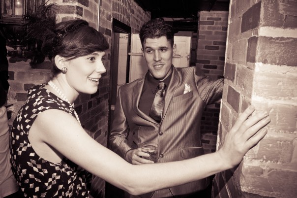 Actors pretty much stayed in character all night